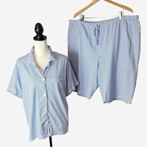 Lauren Ralph Lauren Striped Cotton Pajama Set